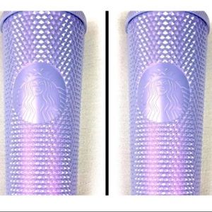 2 Starbucks Holiday 2021 lilac ice tumblers limited edition